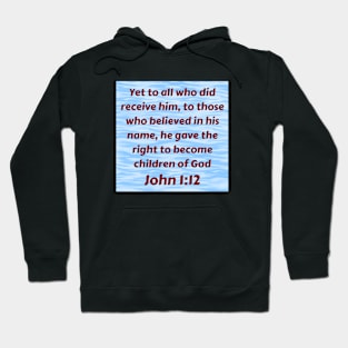 Bible Verse John 1:12 Hoodie